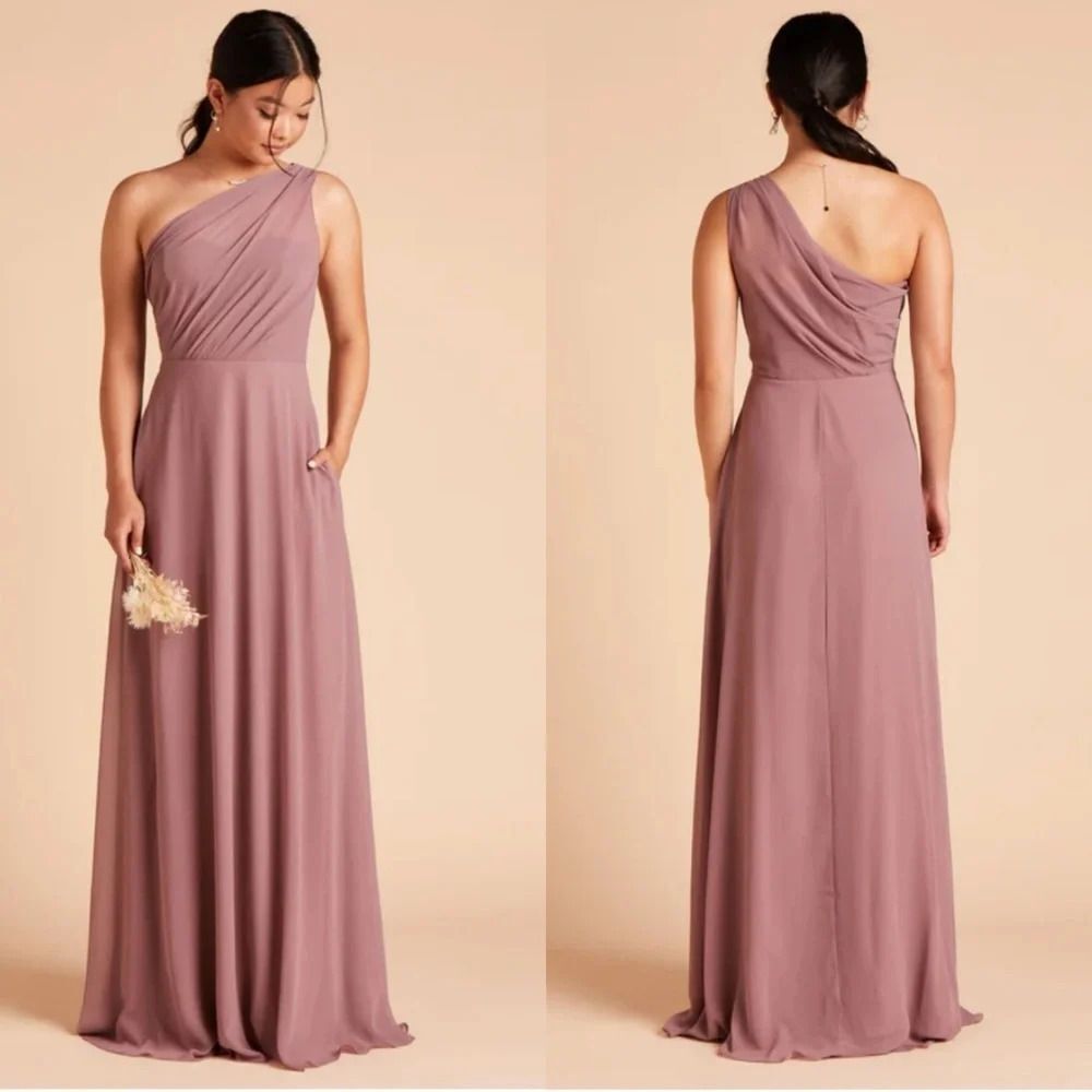 Birdy Grey Mauve One-Shoulder Dress